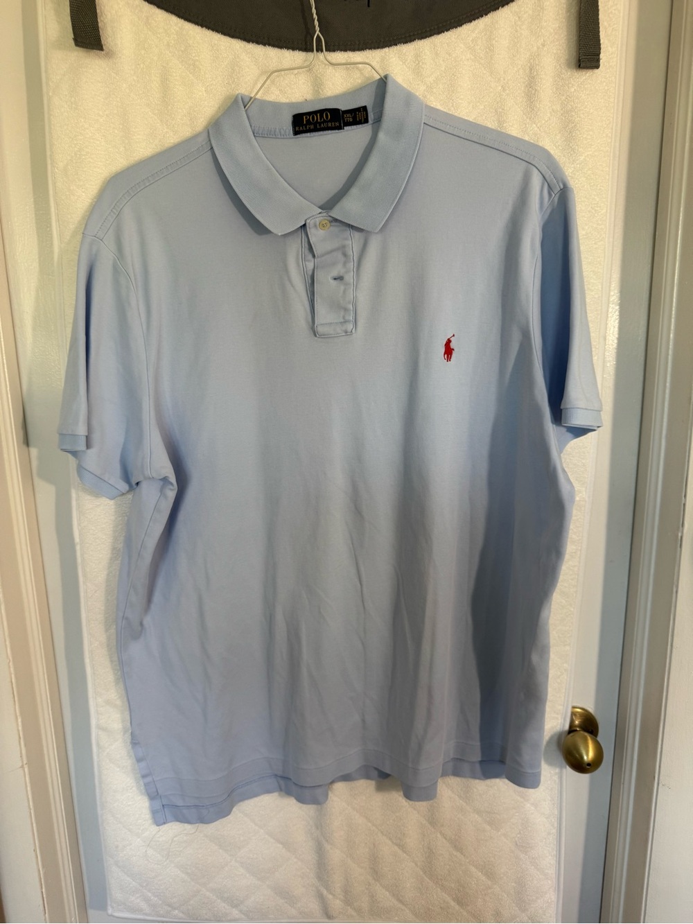 Polo by Ralph Lauren Pale Blue Polo with Red Pony
